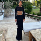 Two Piece Slim Fit Long Skirt