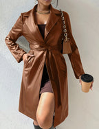 Long Sleeve Leather Jacket