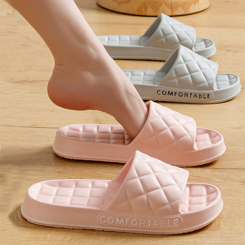Plaid Soft-Soled Slippers