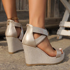 High Wedge Sandals