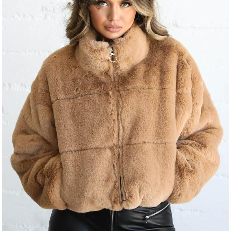 Zip-Up Fur Jacket