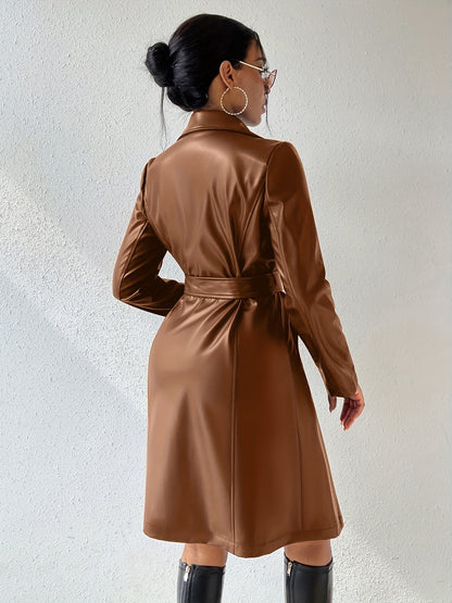 Long Sleeve Leather Jacket