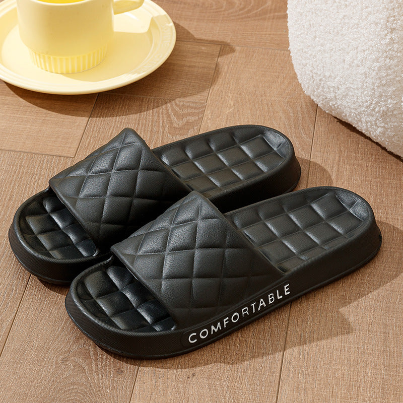 Plaid Soft-Soled Slippers