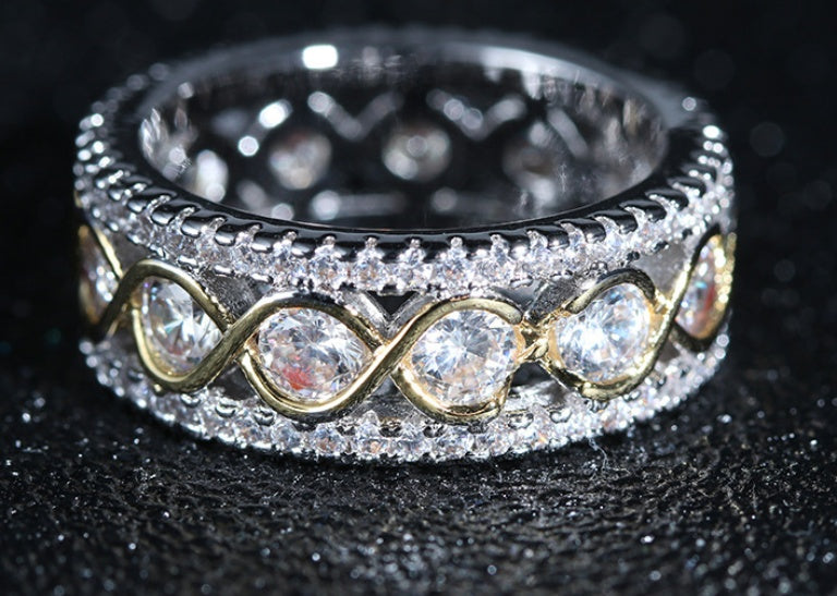 Elegant Zircon Promise Ring