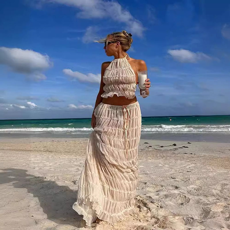 2 Piece Sleeveless Dress Set