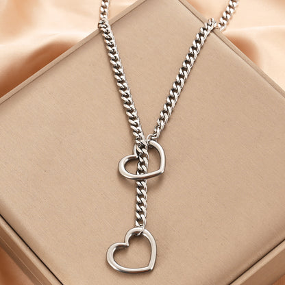 Lariat Heart Necklace