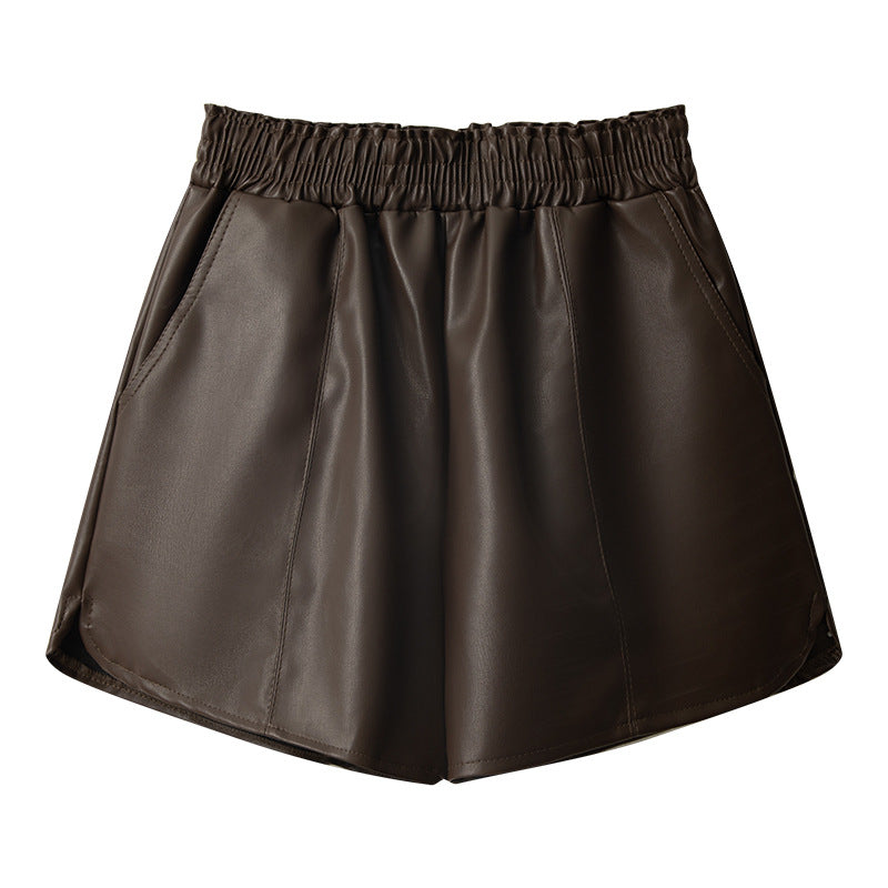 Leather High Waist Shorts