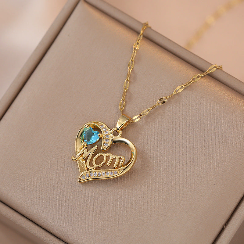 Mom Heart Necklace