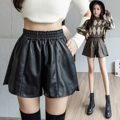 Leather High Waist Shorts