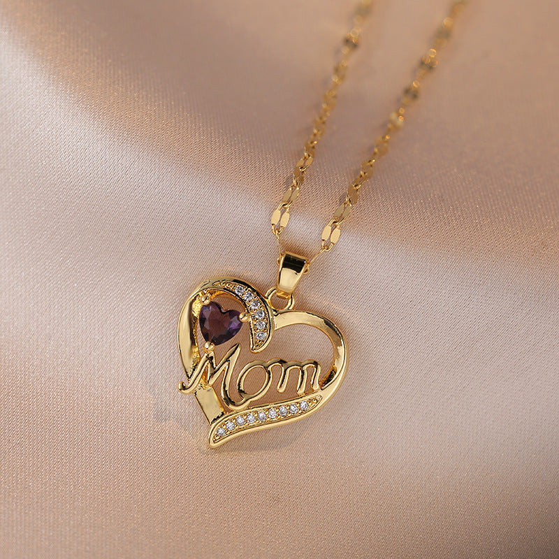 Mom Heart Necklace