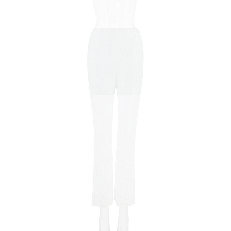 Lace Straight Pants