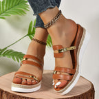 Strap Wedges Sandals