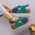 Cross-Strap Wedges Sandals