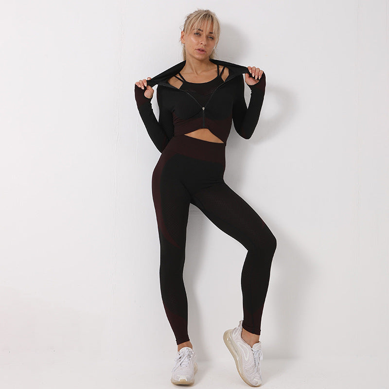 3 Piece Yoga Seamless Set