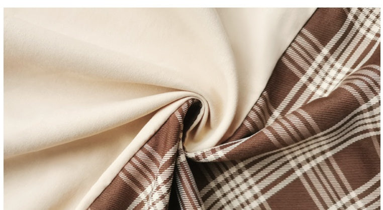 Plaid Single Breasted Jacket