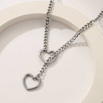 Lariat Heart Necklace