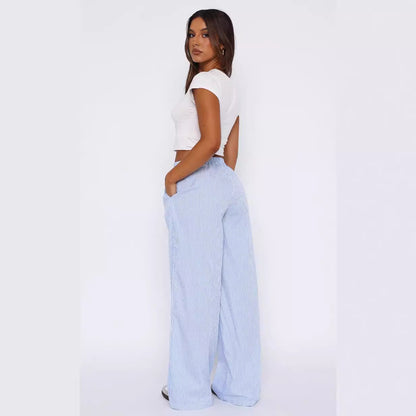 Striped Wide Leg Pants