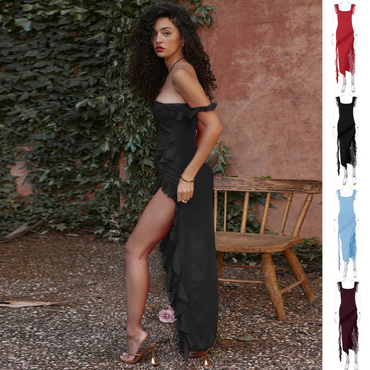 Thigh High Split Dress