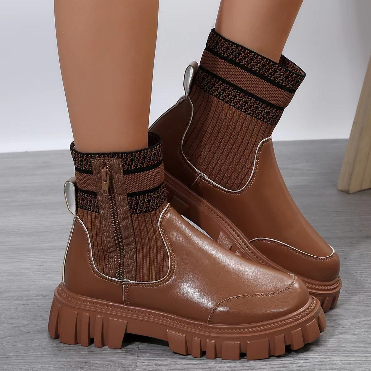 Mid Knit Boots