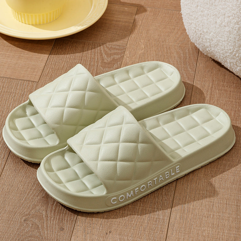Plaid Soft-Soled Slippers