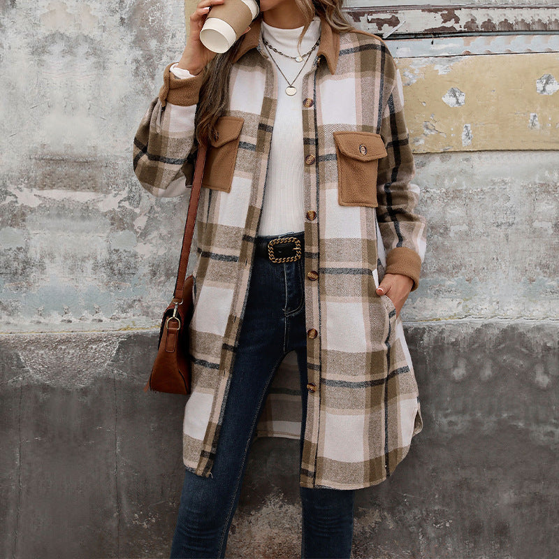 Plaid Long Coat