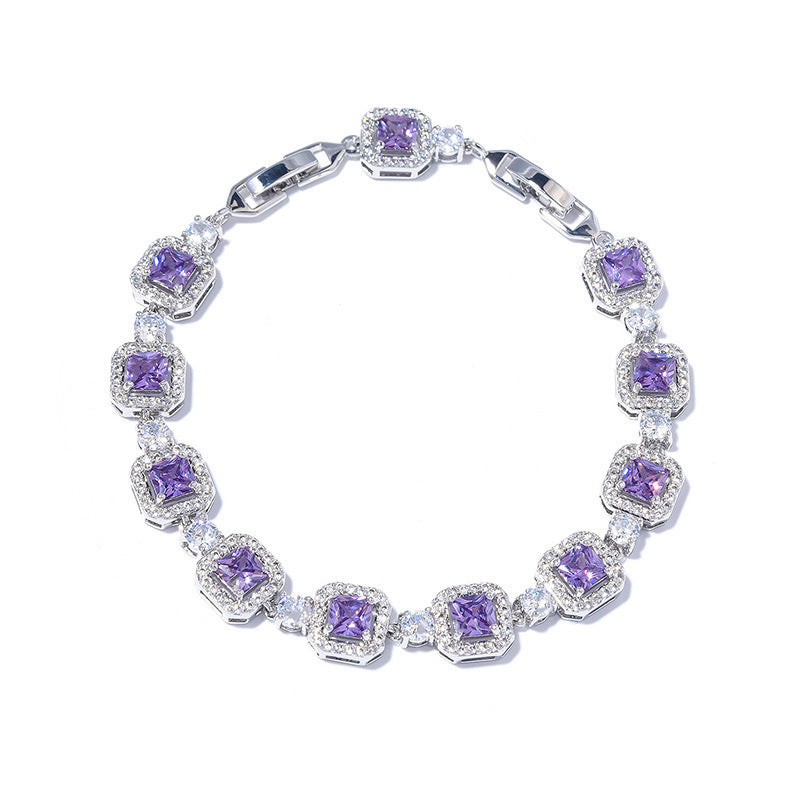 Adjustable Color Zircon Bracelet