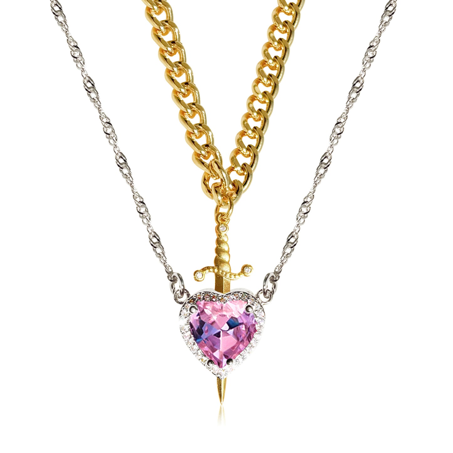Arrow Through The Heart Necklace