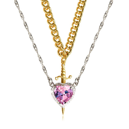 Arrow Through The Heart Necklace