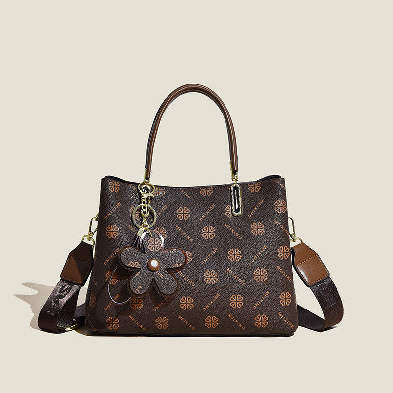 Flower Print Tote Bag