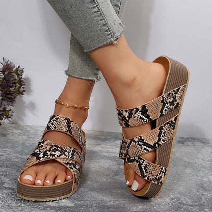 Cross-Strap Sandals
