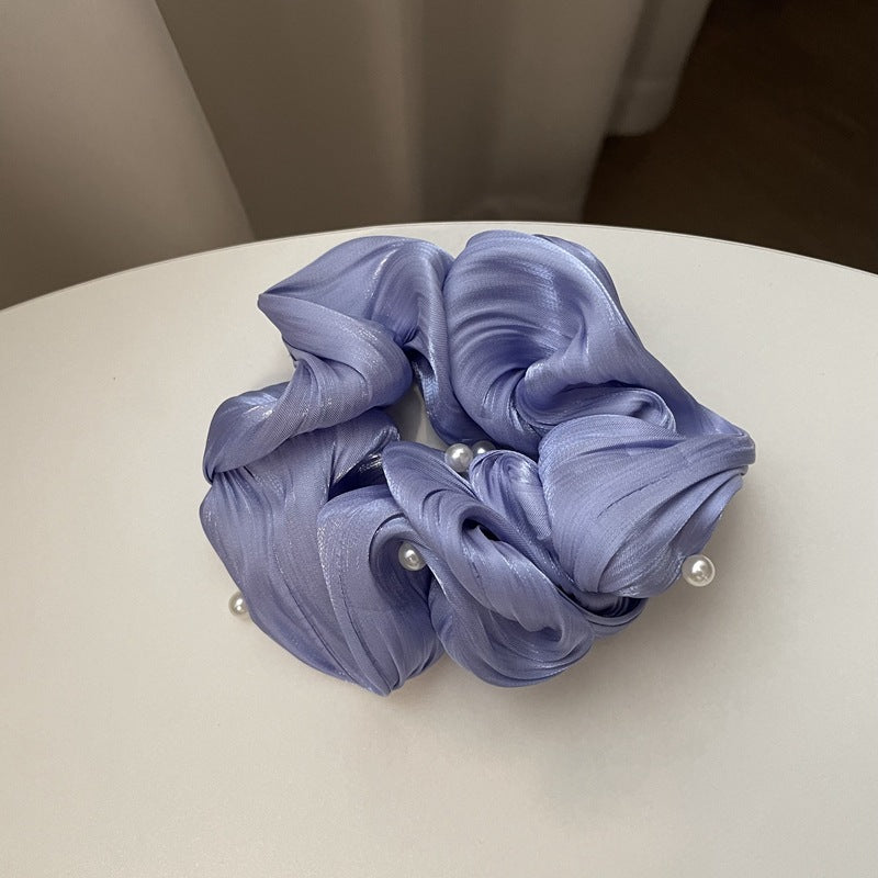 Ruffled Silk Scrunchie
