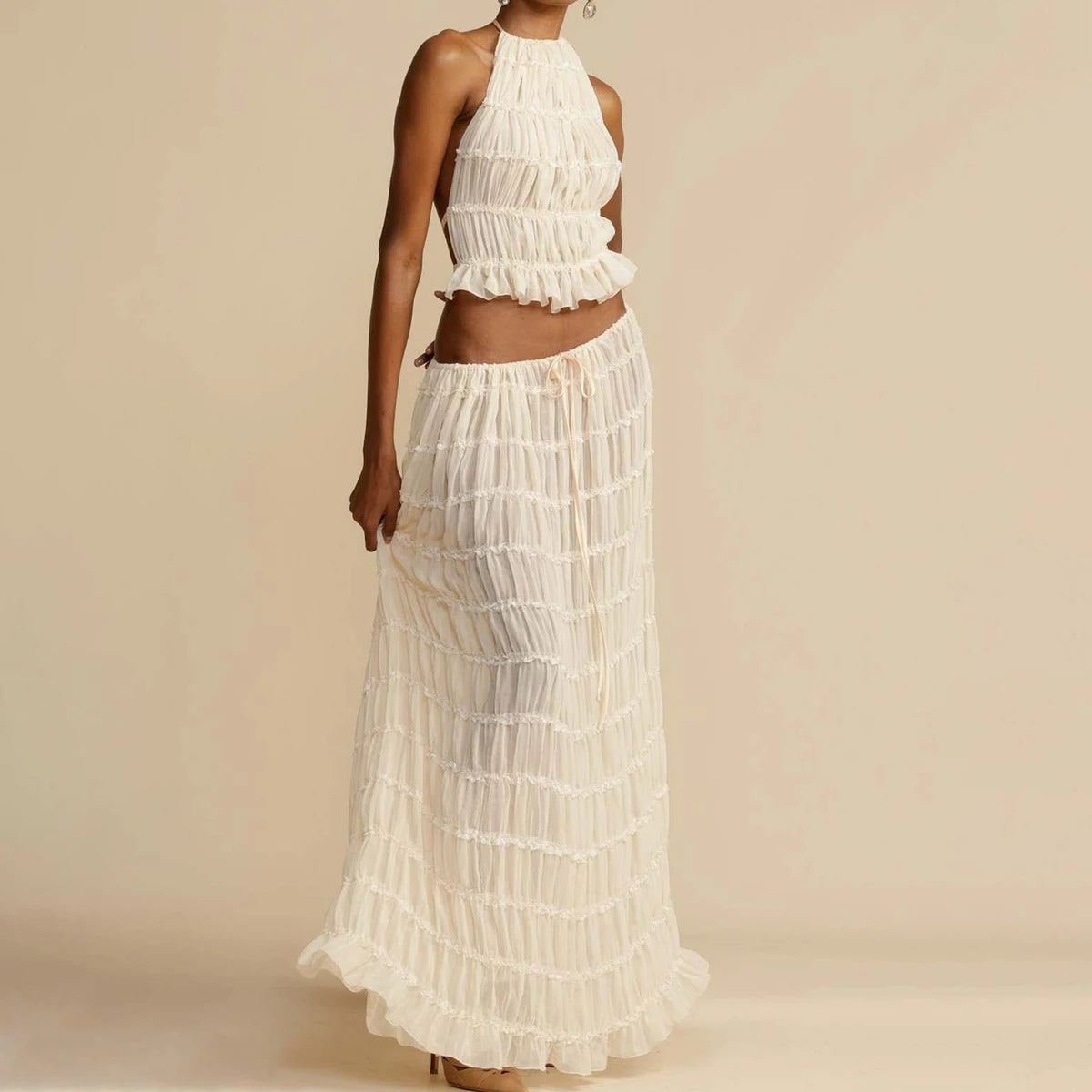 2 Piece Sleeveless Dress Set