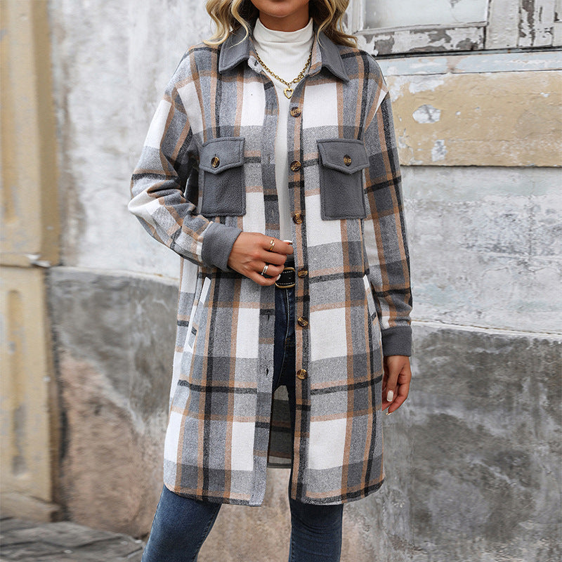 Plaid Long Coat