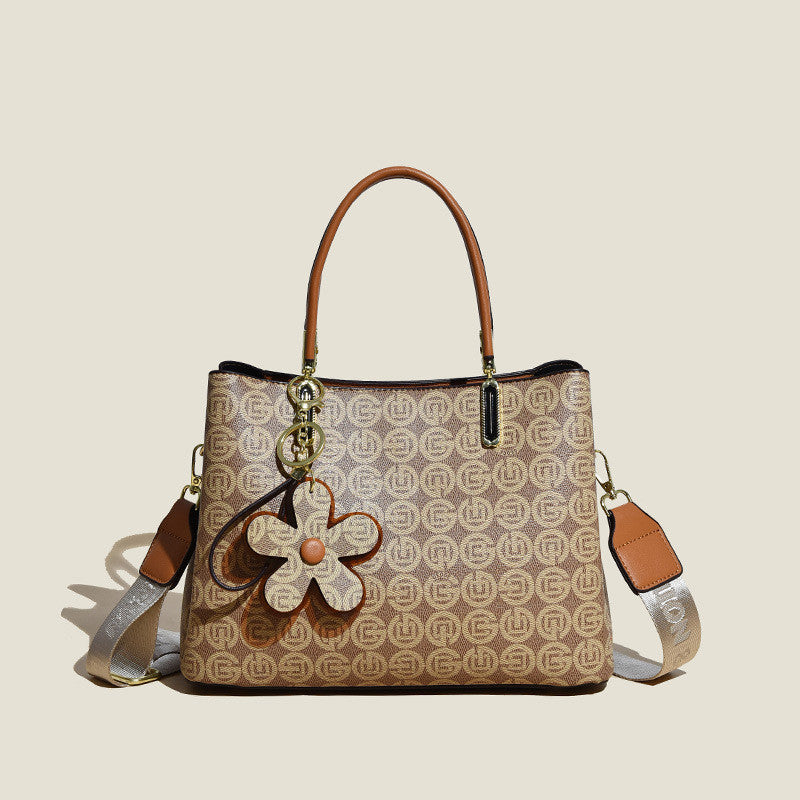 Flower Print Tote Bag