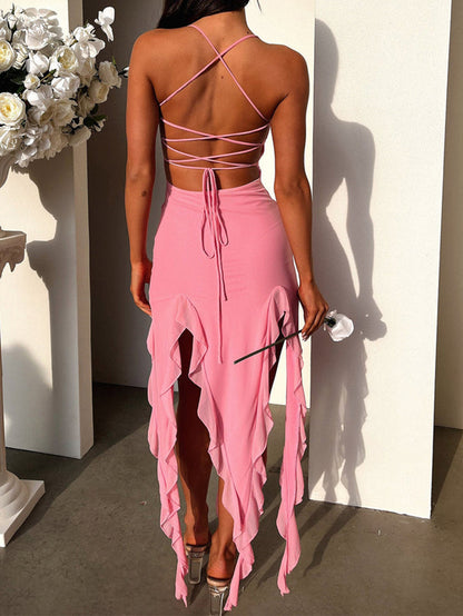 Suspender Tight Slim Skirt