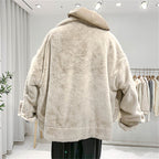 Denim Fur Lined Jacket