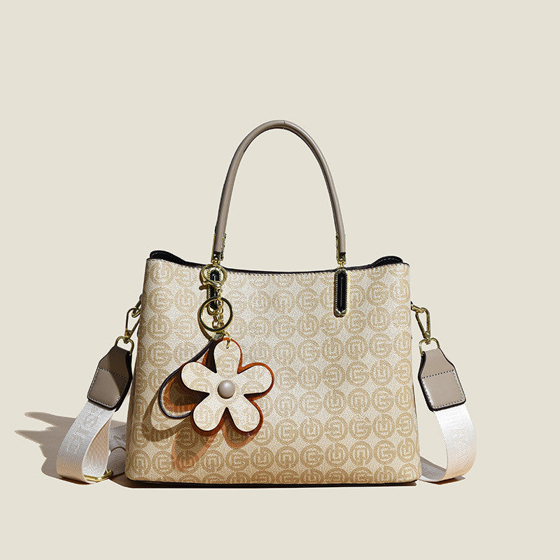 Flower Print Tote Bag