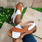 Cross-Strap Wedges Sandals