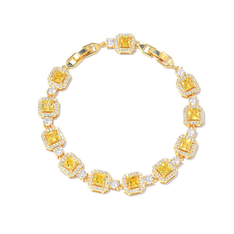 Adjustable Color Zircon Bracelet