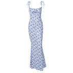 Flower Print Long Dress