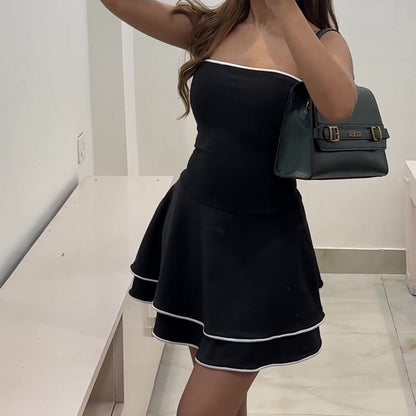 Black Ruffle Skirt