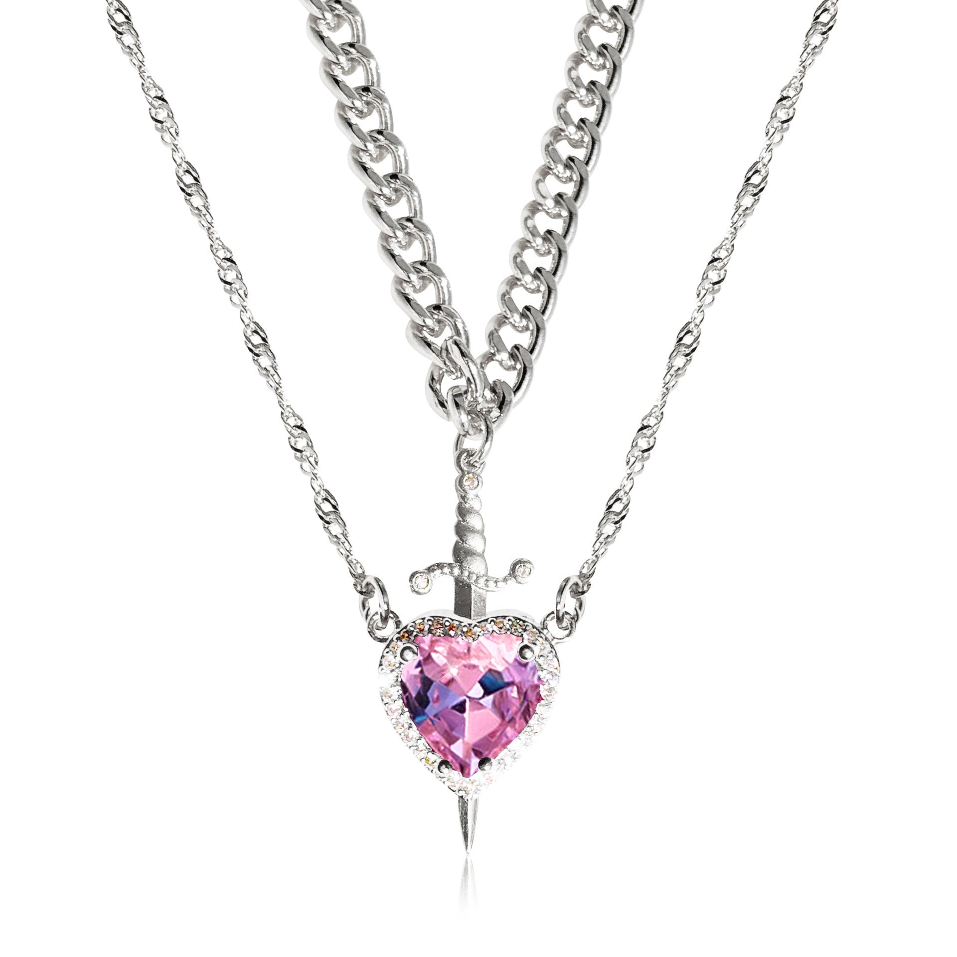 Arrow Through The Heart Necklace